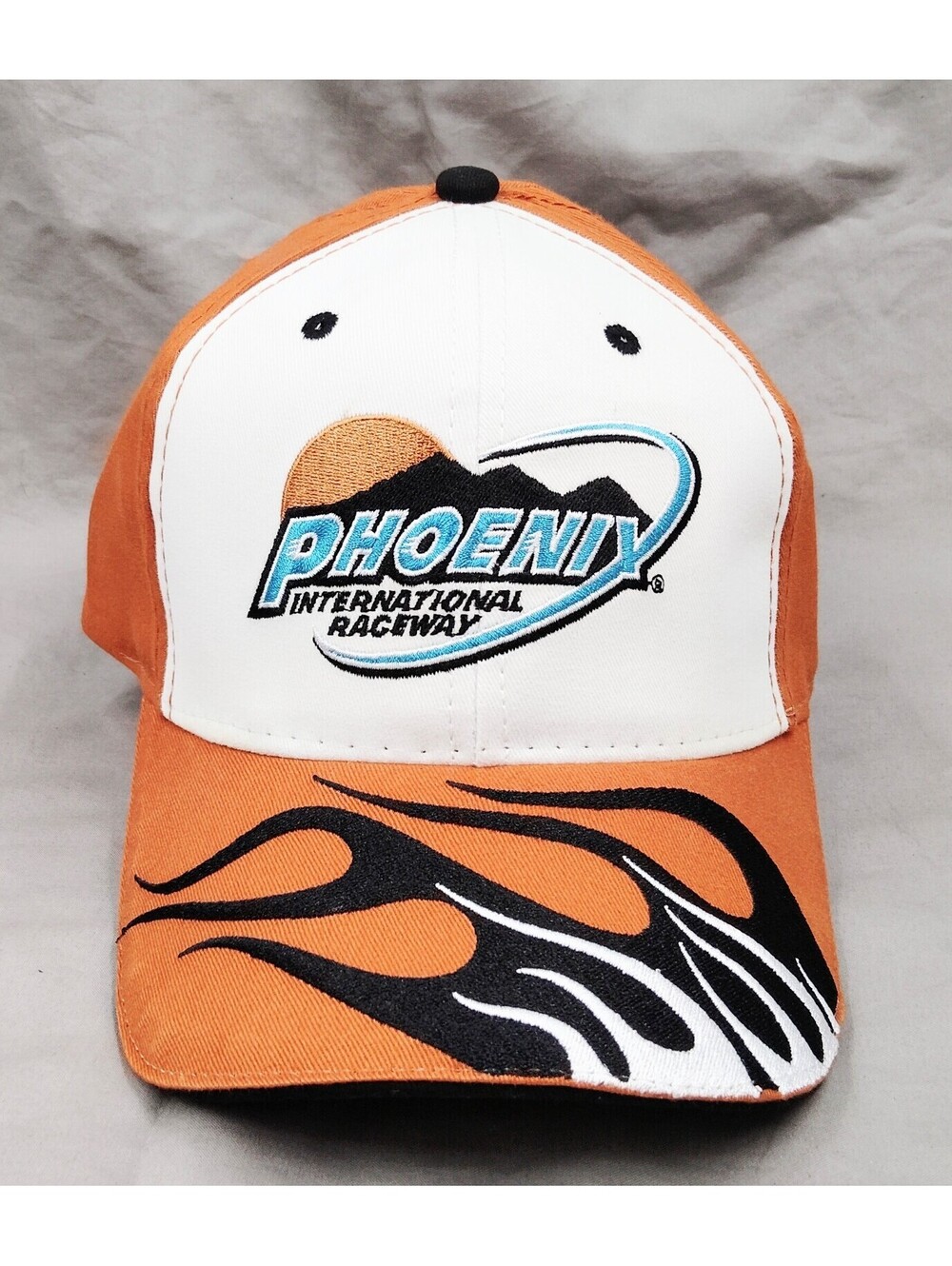 Phoenix International Raceway ISC NASCAR Y2K Flame Hat Cap Orange Adjustable